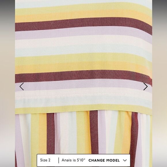 NWT Madewell Striped Scoop-Back Dress - Picture 4 of 16